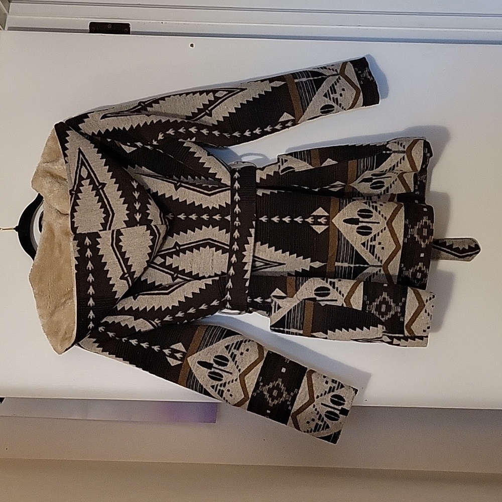 Aztec Print Coat L - Picture 2 of 10